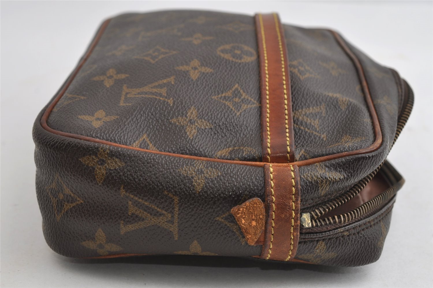 Authentic Louis Vuitton Monogram Compiegne 23 Clutch Hand Bag M51847 Junk 5826I