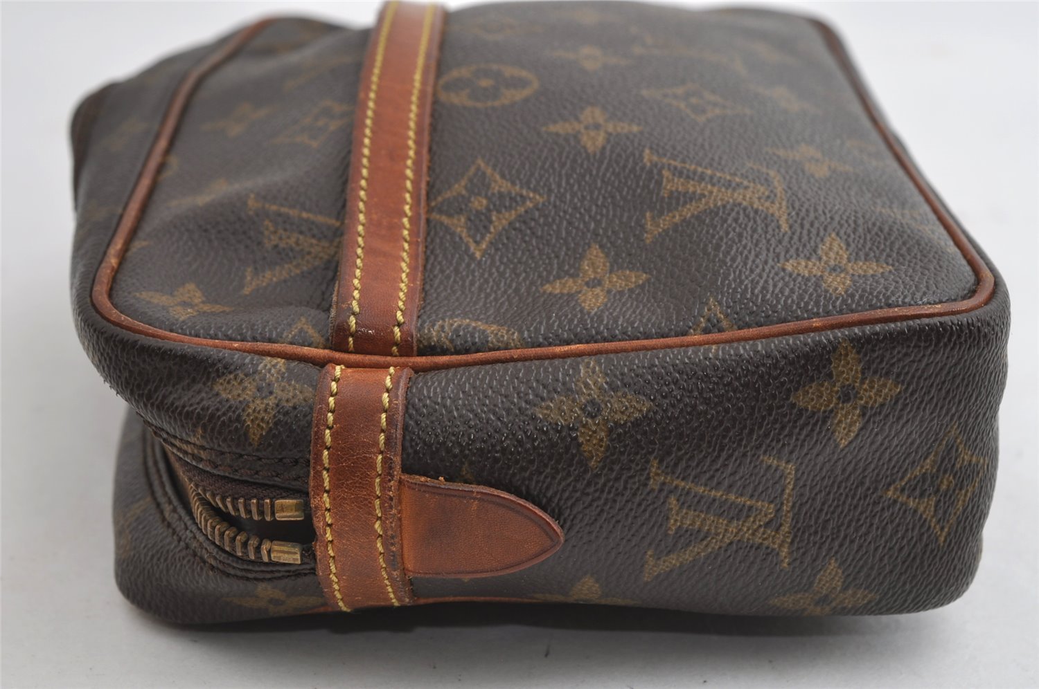 Authentic Louis Vuitton Monogram Compiegne 23 Clutch Hand Bag M51847 Junk 5826I