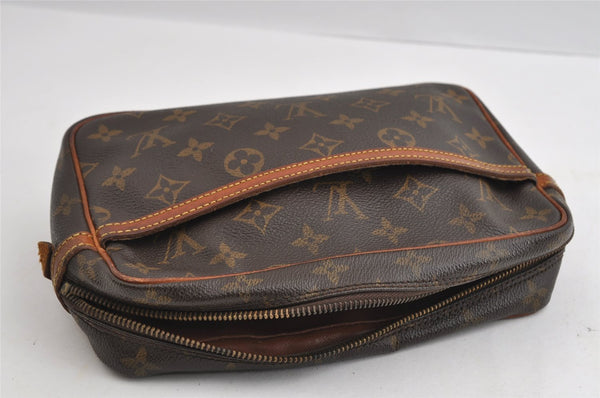 Authentic Louis Vuitton Monogram Compiegne 23 Clutch Hand Bag M51847 Junk 5826I