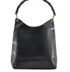 Authentic GUCCI Bamboo Vintage Shoulder Hand Bag Purse Leather Black 5827I