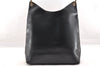Authentic GUCCI Bamboo Vintage Shoulder Hand Bag Purse Leather Black 5827I