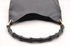 Authentic GUCCI Bamboo Vintage Shoulder Hand Bag Purse Leather Black 5827I