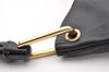 Authentic GUCCI Bamboo Vintage Shoulder Hand Bag Purse Leather Black 5827I