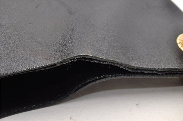 Authentic GUCCI Bamboo Vintage Shoulder Hand Bag Purse Leather Black 5827I