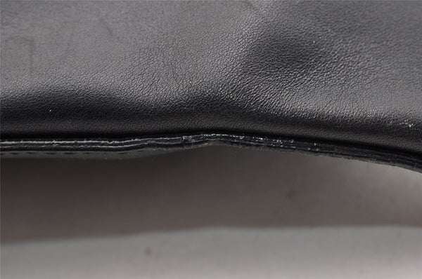 Authentic GUCCI Bamboo Vintage Shoulder Hand Bag Purse Leather Black 5827I