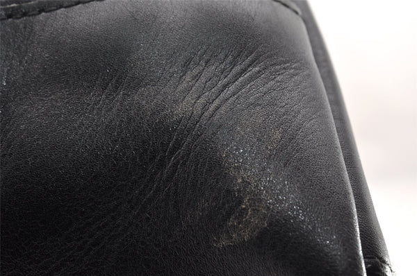 Authentic GUCCI Bamboo Vintage Shoulder Hand Bag Purse Leather Black 5827I