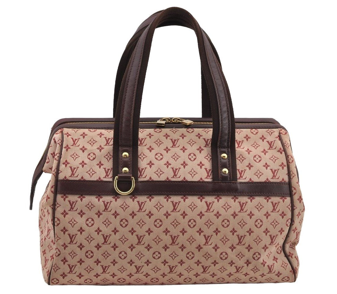 Authentic Louis Vuitton Monogram Mini Josephine GM Hand Bag Pink M92213 LV 5828I