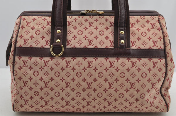 Authentic Louis Vuitton Monogram Mini Josephine GM Hand Bag Pink M92213 LV 5828I