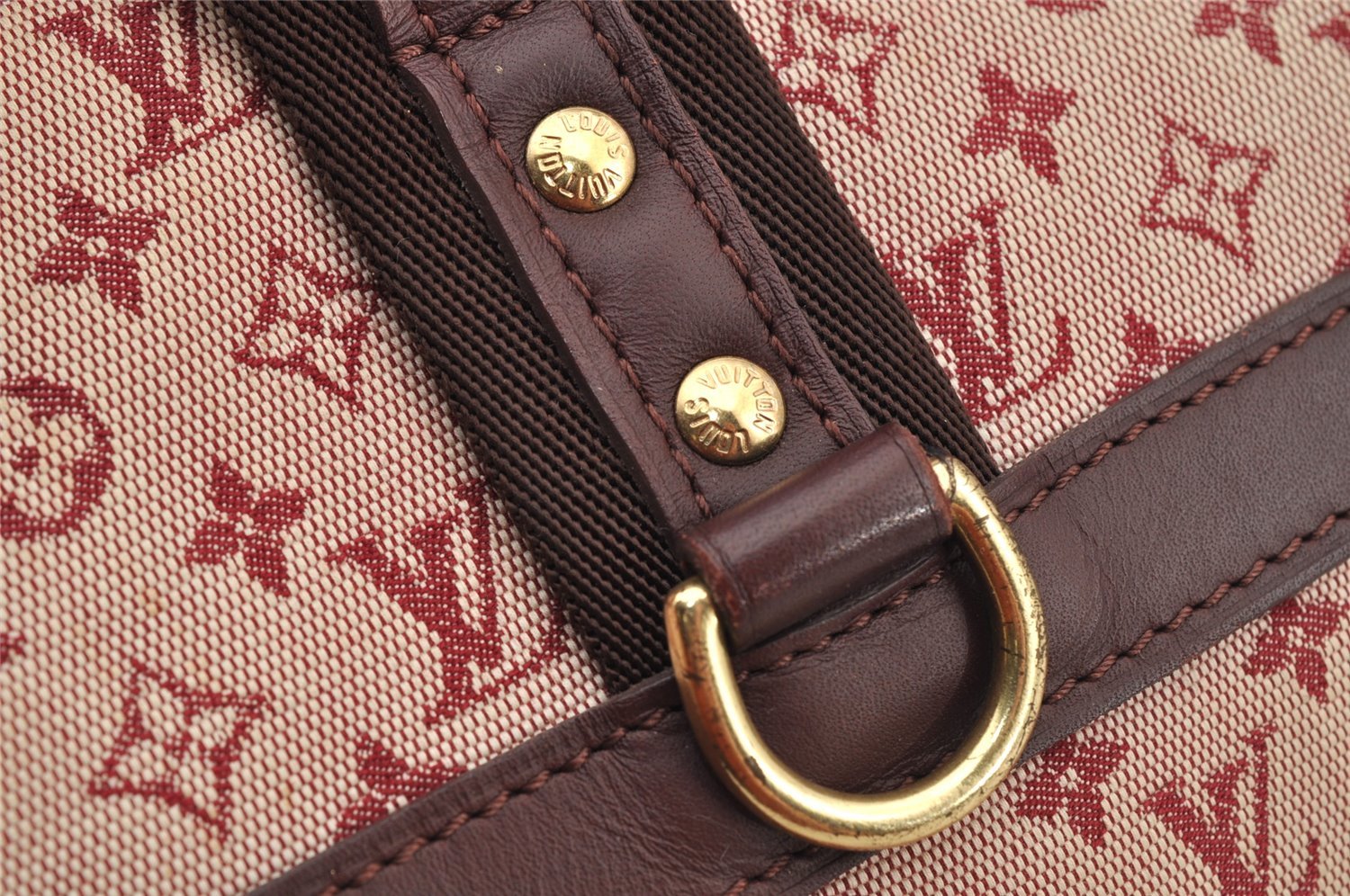 Authentic Louis Vuitton Monogram Mini Josephine GM Hand Bag Pink M92213 LV 5828I