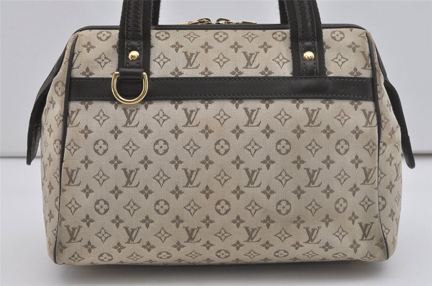 Auth Louis Vuitton Monogram Mini Josephine PM Hand Bag M92215 Khaki Beige 5829I