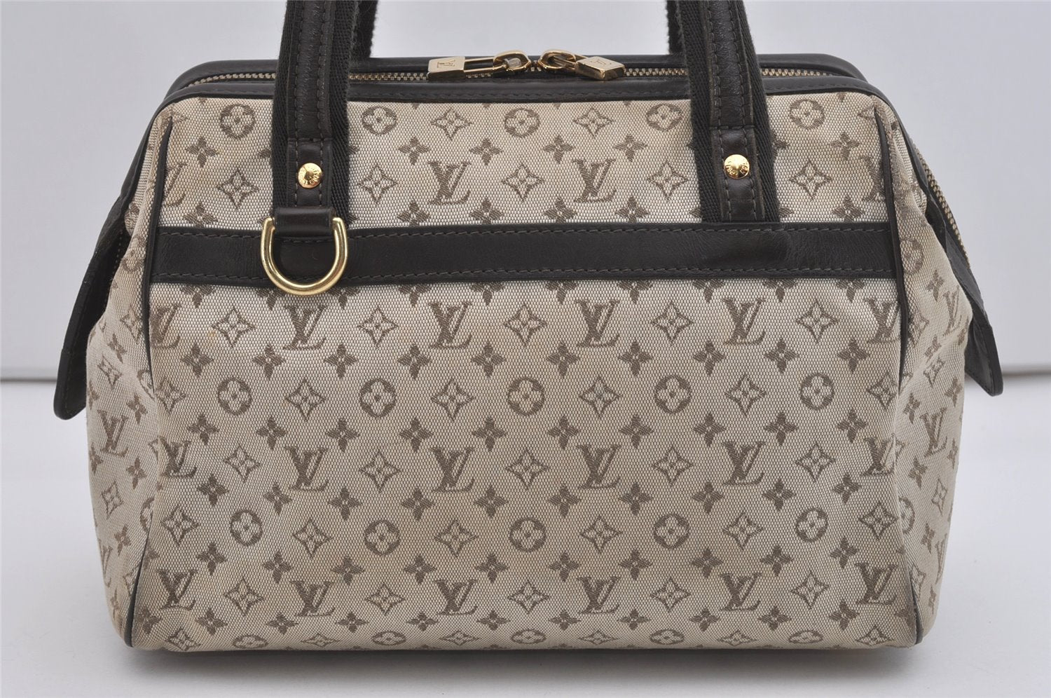 Auth Louis Vuitton Monogram Mini Josephine PM Hand Bag M92215 Khaki Beige 5829I