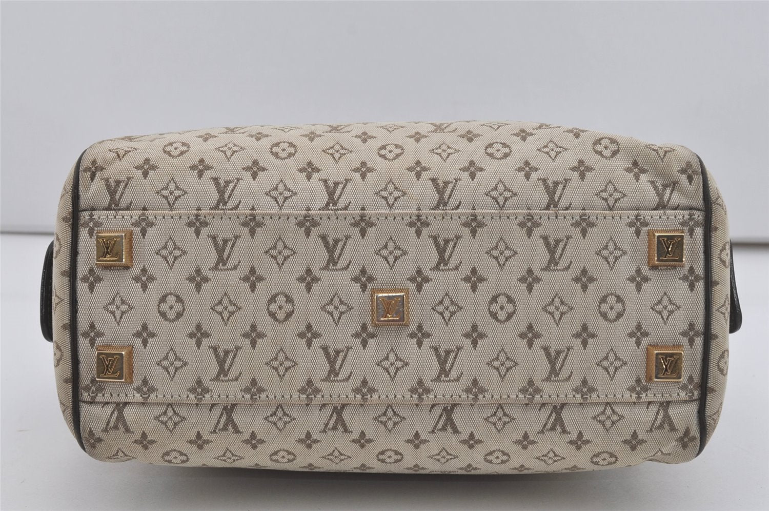 Auth Louis Vuitton Monogram Mini Josephine PM Hand Bag M92215 Khaki Beige 5829I