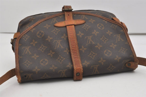 Authentic Louis Vuitton Monogram Saumur 30 Shoulder Cross Bag M42256 LV 5830I