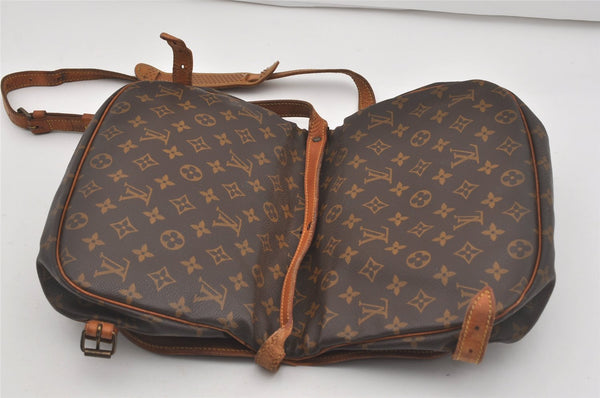 Authentic Louis Vuitton Monogram Saumur 30 Shoulder Cross Bag M42256 LV 5830I