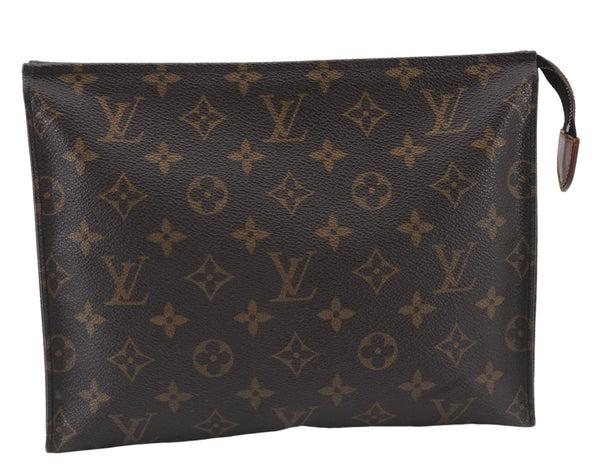 Authentic Louis Vuitton Monogram Poche Toilette 26 M47542 Cosmetics Pouch 5831E