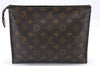 Authentic Louis Vuitton Monogram Poche Toilette 26 M47542 Cosmetics Pouch 5831E