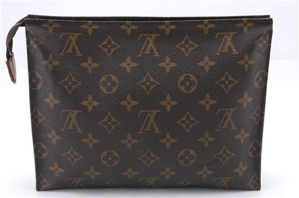 Authentic Louis Vuitton Monogram Poche Toilette 26 M47542 Cosmetics Pouch 5831E