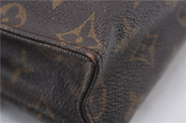 Authentic Louis Vuitton Monogram Poche Toilette 26 M47542 Cosmetics Pouch 5831E