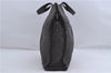 Authentic HERMES Her Line MM Hand Tote Bag Nylon Gray 5832D