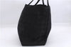 Authentic CHANEL New Travel Line Shoulder Tote Bag Nylon Leather Black 5832E