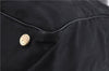Authentic CHANEL New Travel Line Shoulder Tote Bag Nylon Leather Black 5832E