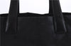 Authentic CHANEL New Travel Line Shoulder Tote Bag Nylon Leather Black 5832E