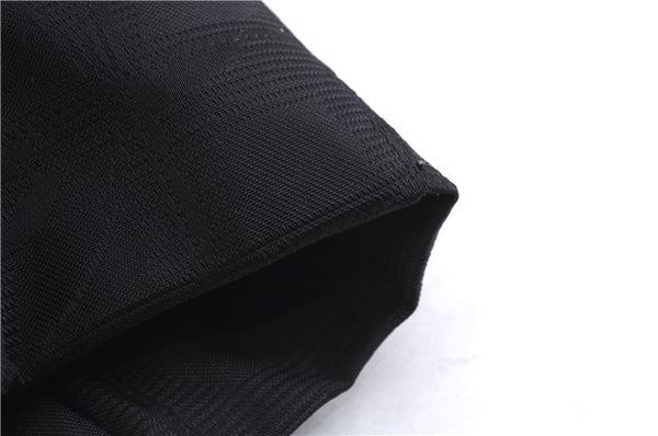 Authentic CHANEL New Travel Line Shoulder Tote Bag Nylon Leather Black 5832E