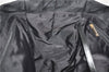 Authentic CHANEL New Travel Line Shoulder Tote Bag Nylon Leather Black 5832E