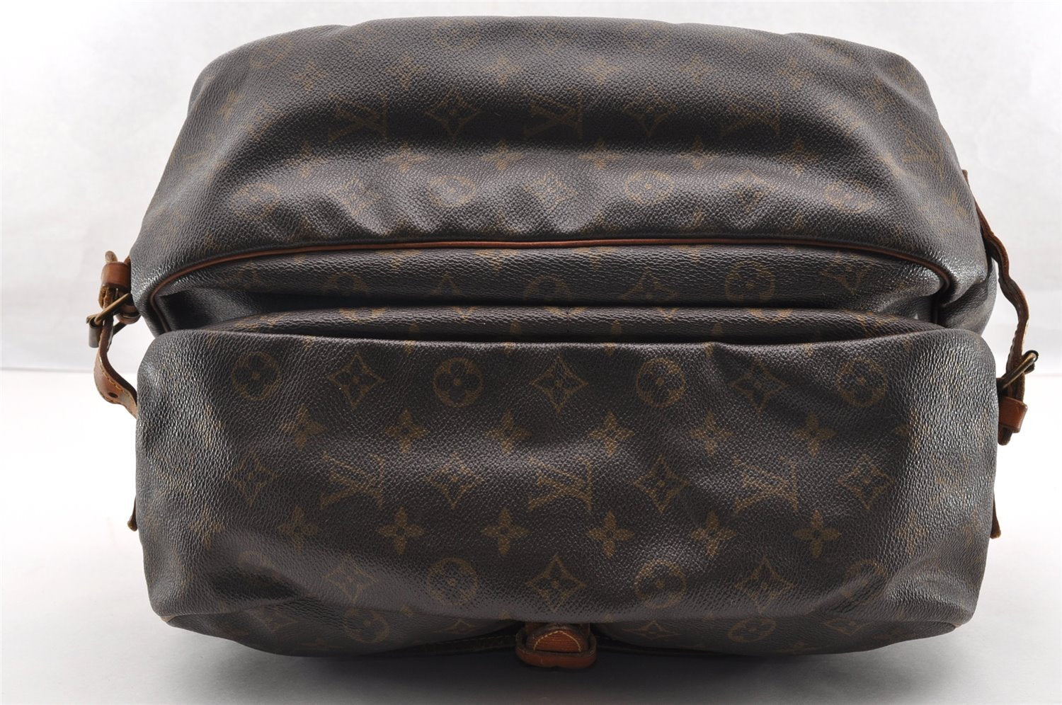 Authentic Louis Vuitton Monogram Saumur 35 Shoulder Cross Bag M42254 LV 5832I