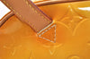 Authentic Louis Vuitton Vernis Murray Backpack Yellow M91040 LV 5834I