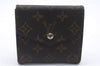 Auth Louis Vuitton Monogram Porte Monnaie Billets Trifold Wallet M61660 LV 5836D