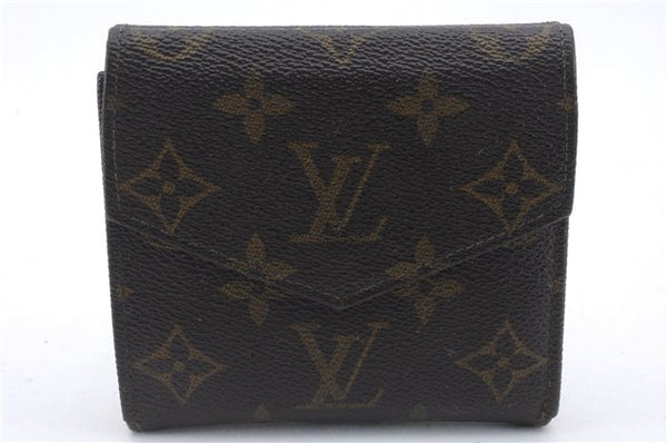 Auth Louis Vuitton Monogram Porte Monnaie Billets Trifold Wallet M61660 LV 5836D