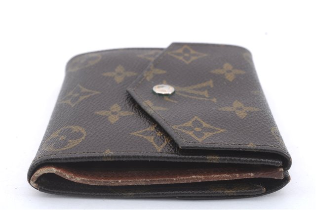 Auth Louis Vuitton Monogram Porte Monnaie Billets Trifold Wallet M61660 LV 5836D