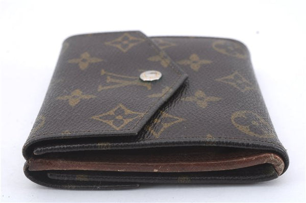 Auth Louis Vuitton Monogram Porte Monnaie Billets Trifold Wallet M61660 LV 5836D