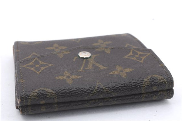 Auth Louis Vuitton Monogram Porte Monnaie Billets Trifold Wallet M61660 LV 5836D