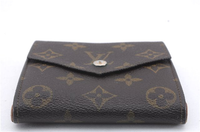 Auth Louis Vuitton Monogram Porte Monnaie Billets Trifold Wallet M61660 LV 5836D