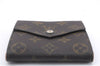 Auth Louis Vuitton Monogram Porte Monnaie Billets Trifold Wallet M61660 LV 5836D