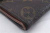 Auth Louis Vuitton Monogram Porte Monnaie Billets Trifold Wallet M61660 LV 5836D