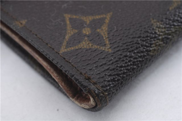 Auth Louis Vuitton Monogram Porte Monnaie Billets Trifold Wallet M61660 LV 5836D