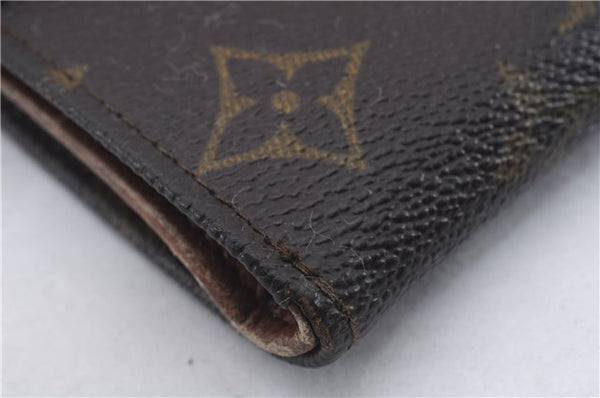 Auth Louis Vuitton Monogram Porte Monnaie Billets Trifold Wallet M61660 LV 5836D