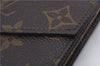 Auth Louis Vuitton Monogram Porte Monnaie Billets Trifold Wallet M61660 LV 5836D