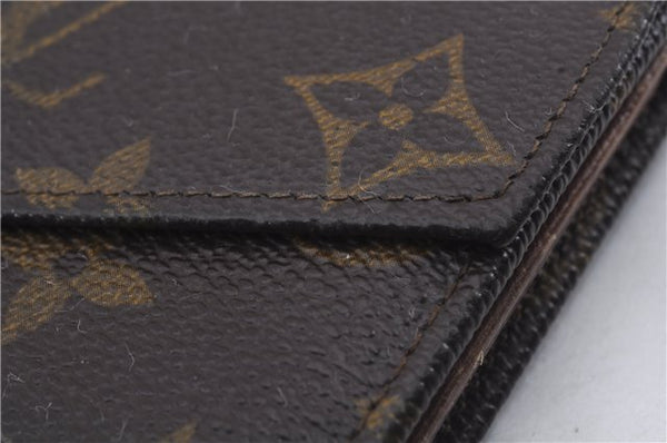 Auth Louis Vuitton Monogram Porte Monnaie Billets Trifold Wallet M61660 LV 5836D