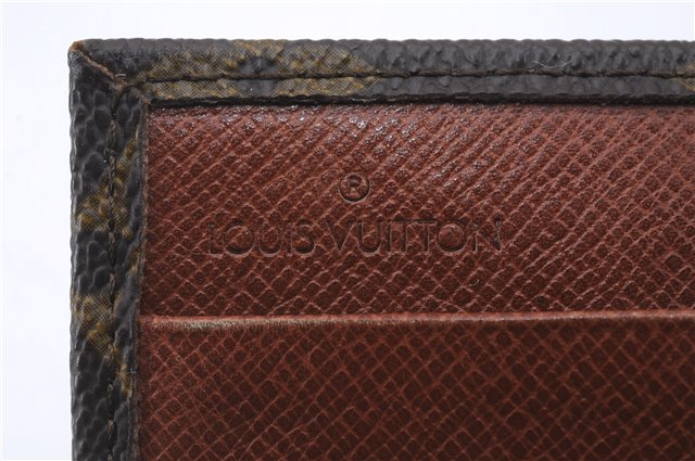 Auth Louis Vuitton Monogram Porte Monnaie Billets Trifold Wallet M61660 LV 5836D