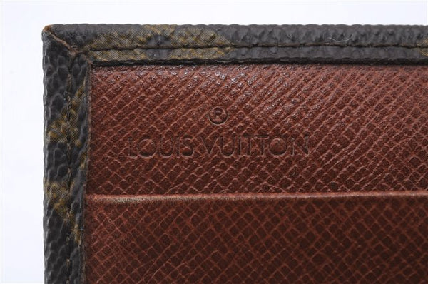 Auth Louis Vuitton Monogram Porte Monnaie Billets Trifold Wallet M61660 LV 5836D