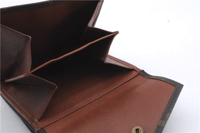 Auth Louis Vuitton Monogram Porte Monnaie Billets Trifold Wallet M61660 LV 5836D