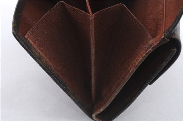 Auth Louis Vuitton Monogram Porte Monnaie Billets Trifold Wallet M61660 LV 5836D