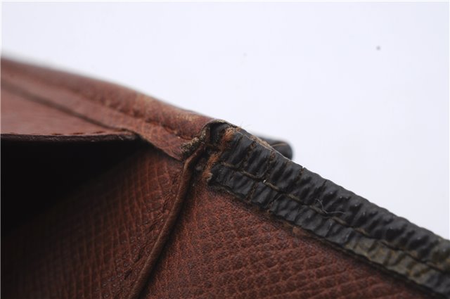 Auth Louis Vuitton Monogram Porte Monnaie Billets Trifold Wallet M61660 LV 5836D