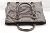 Authentic MIU MIU VITELLO SHINE Leather 2Way Shoulder Hand Bag RN1037 Gray 5836I