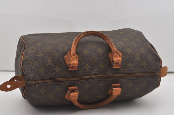 Authentic Louis Vuitton Monogram Speedy 35 Hand Boston Bag Old Model LV 5837I