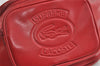 Authentic LACOSTE x SUPREME Imitation Leather Waist Bum Bag Purse Red 5839I